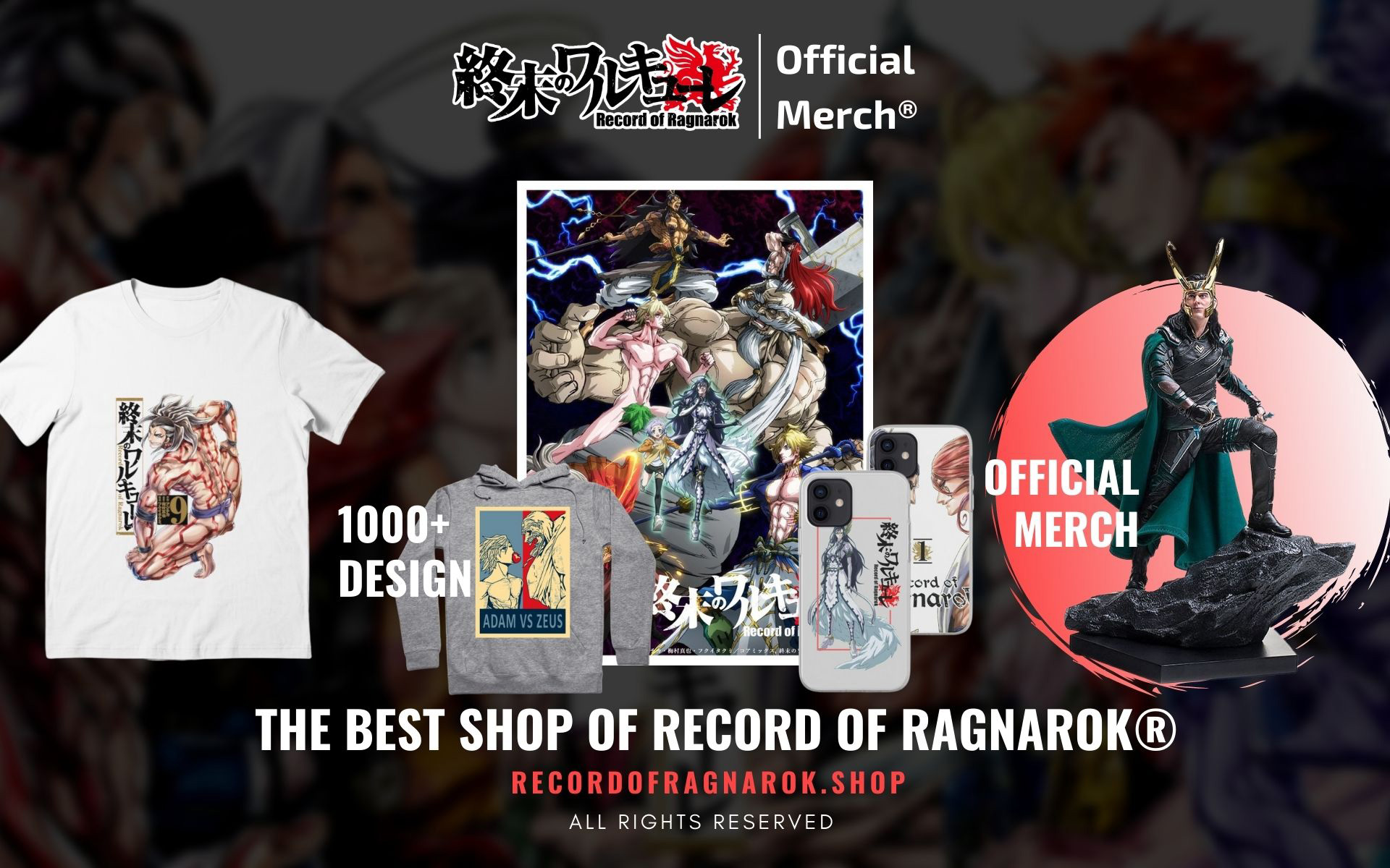 Record Of Ragnarok Shop Web Banner 1 - Record Of Ragnarok Merch