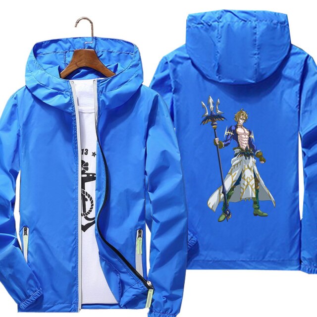 VALEZA Lifestyle Orig. Anime Streetwear Hooded Windbreaker Jacket Unisex  Size S | eBay